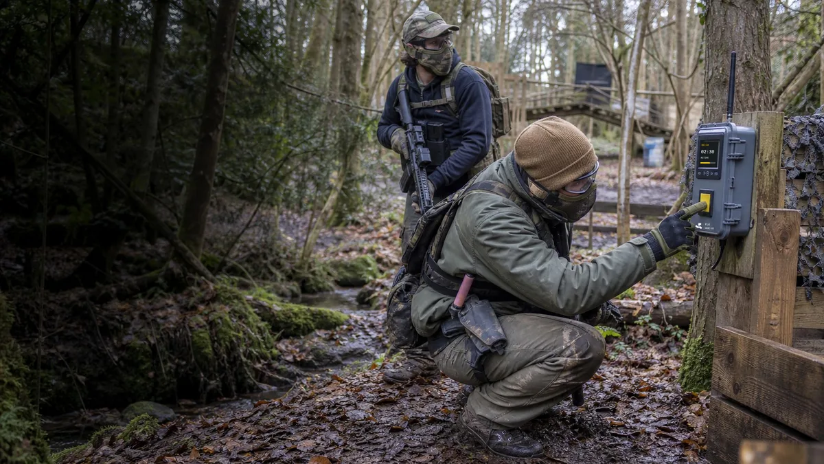 Illustrative concept of players interacting with an FLG woodland objective